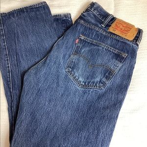 LEVI STRAUS 501 BUTTON FLY jeans MENS 38 / 32